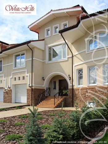 Искусственный камень плоский White Hills Кросс Фелл 102-90 коричневый рис 8