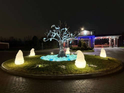 Снеговик Berkano Mr.Snowman L, размер: 70x60x105см, подсветка LED Е27, IP68, арт.210_026_03_106 рис 2