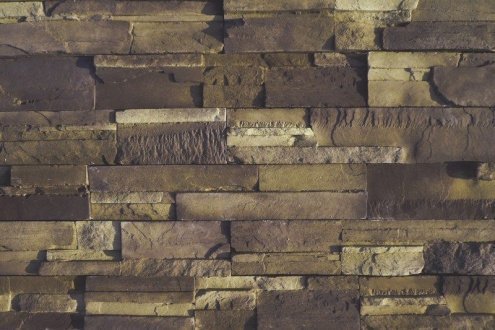 Искусственный камень плоский Eco Stone Урал 15-30 коричневый рис 1