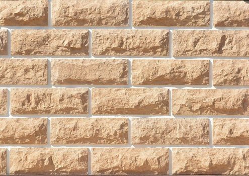 Искусственный камень угловой Eco Stone Юкон 13 бежевый рис 1
