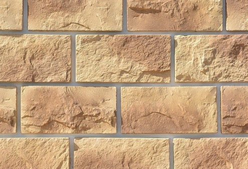 Искусственный камень угловой Eco Stone Шале 15-05 желтый рис 1