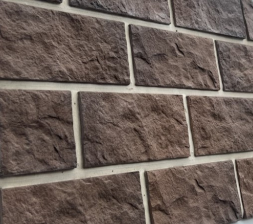 Искусственный камень угловой Atlas Stone Известняк широкий 018 коричневый рис 2