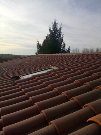 Керамическая черепица рядовая La Escandella Large Mixed Bourgogne Engobe 470х286 мм рис 3