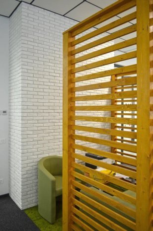 Искусственный камень угловой White Hills Йорк Брик 335-05 белый рис 4