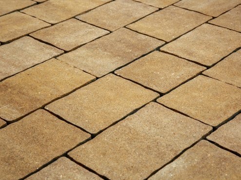 Тротуарная плитка Steingot Премиум Старый город сафари частичный прокрас 240/200/160х160х60 мм рис 1