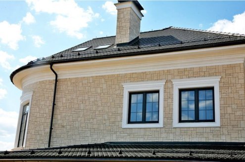 Искусственный камень угловой Atlas Stone Травертин Микс 171 бежевый рис 2