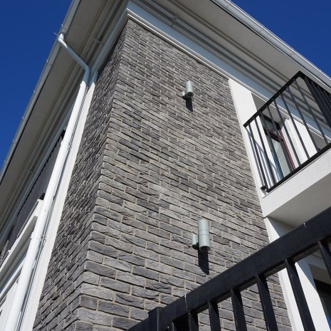 Искусственный камень плоский White Hills Остия Брик 383-80 серый рис 2