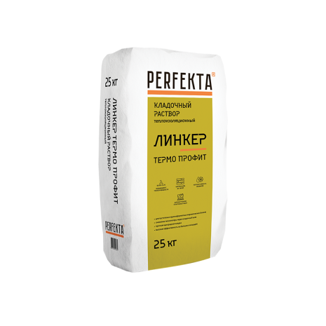 Кладочный раствор теплоизоляционный Perfekta Линкер Термо Профит, цвет: серый (мешок 25кг) рис 1