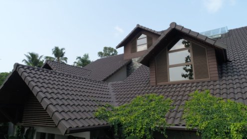Керамическая черепица рядовая La Escandella Large Mixed Вrown Engobe 470х286 мм рис 2