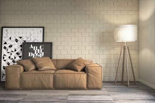 Искусственный камень плоский White Hills Беркли 460-10 бежевый рис 2