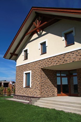 Искусственный камень плоский White Hills Шеффилд 437-40 коричневый рис 2