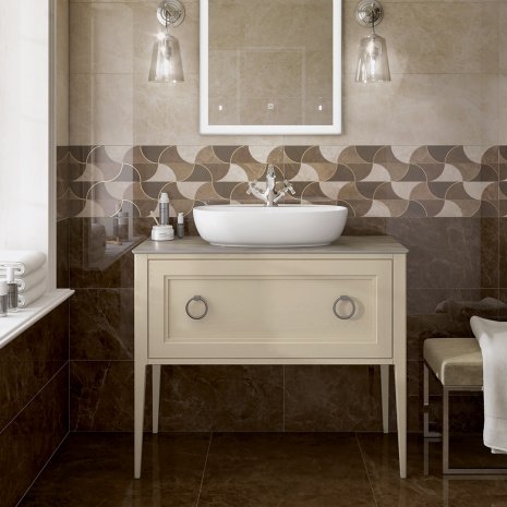 Керамическая плитка Kerama Marazzi Гран-Виа бежево-коричневый глянцевая 895х300х11мм декор VT/A25/13084R рис 2