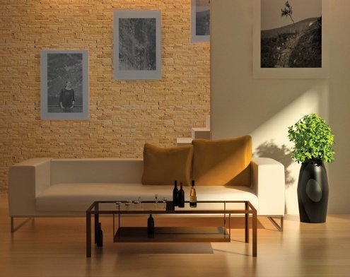 Искусственный камень плоский White Hills Каскад Рейндж 230-10 бежевый рис 3