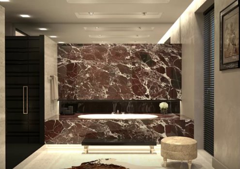 Натуральный камень мрамор полированный rosso levante 600х600х20 мм рис 3