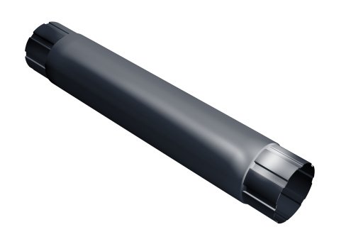 Труба соединительная GRAND LINE 150/100 мм RAL7024 мокрый асфальт рис 1