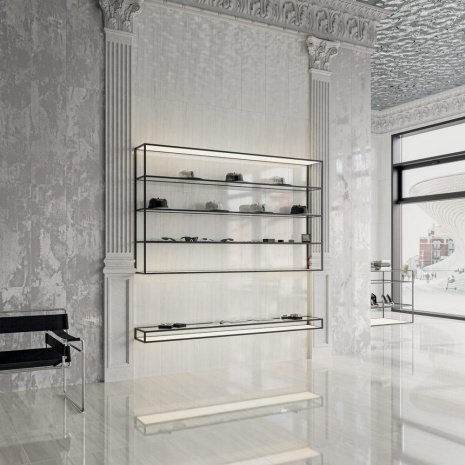 Керамическая плитка Kerama Marazzi Белем Серый Глянцевая/лаппатированная 300х895х12,5мм рядовая плитка 13111R рис 2
