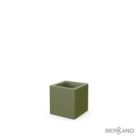 Кашпо Berkano Quarter 30, тип дна: одинарное, размер: 30x30x30см, цвет: Olive Green, арт.220_048_23V рис 1