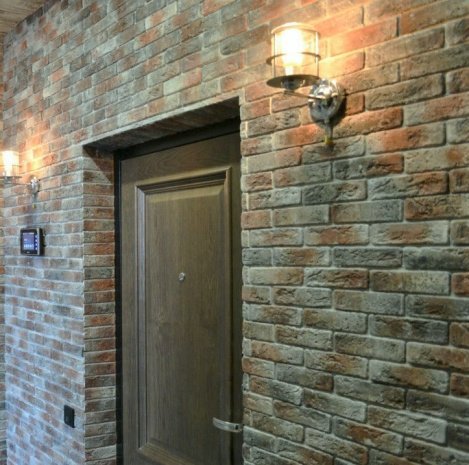 Искусственный камень плоский White Hills Бергамо брик 370-80 серый рис 3
