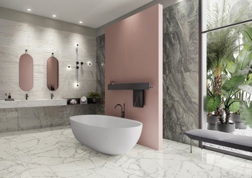 Керамогранит Italon Charme Deluxe Floor Project Invisible White Cer патинированная 1200х600х9 мм рядовая плитка 610015000496 рис 3
