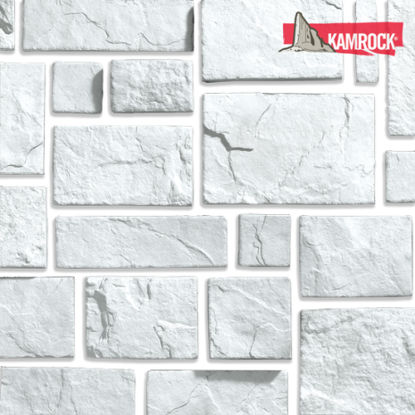 Искусственный камень угловой Kamrock Средневековая стена 03322 белый рис 1