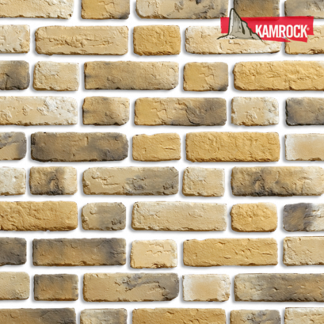 Искусственный камень тычковый Kamrock Античный кирпич 32650 бежевый рис 1