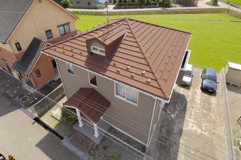 Композитная черепица гонт Gerard Shake chestnut с посыпкой 1310х410 мм рис 3