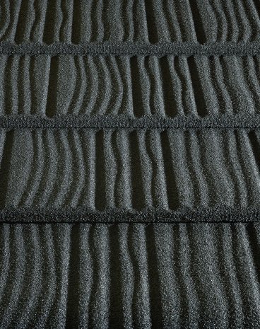 Композитная черепица кровельный лист Metrotile WoodShake серый  с посыпкой 1340х410 мм рис 1