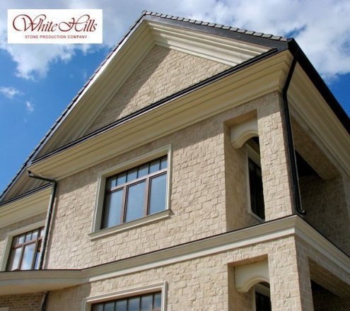 Искусственный камень плоский White Hills Лицен 535-00 белый рис 2