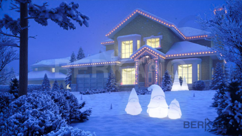 Снеговик Mr.Snowman L Berkano 70x60x105 см подсветка LED RGB E27 IP68 арт.210_026_03_105 рис 3