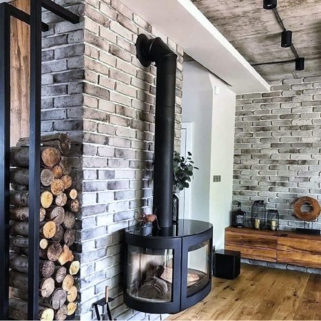 Искусственный камень плоский Eco Stone Старый город 06-08 серый рис 2