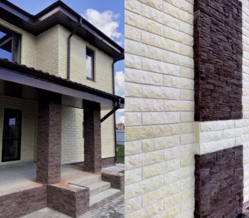 Искусственный камень плоский Leonardo Stone Корсика 510 коричневый рис 2