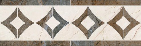 Керамогранит Kerama Marazzi Театро мрамор глянцевая 502х165х9,5мм бордюр ID112 рис 1