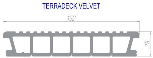 Террасная доска Terradeck Velvet, односторонний профиль, шлифованная, размер: 152*28*4000мм, цвет: натуральный рис 5
