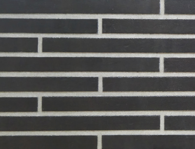 Керамическая плитка Kerastep Long Brick EK1049 149 Black 500х40х11 мм рядовая рис 1