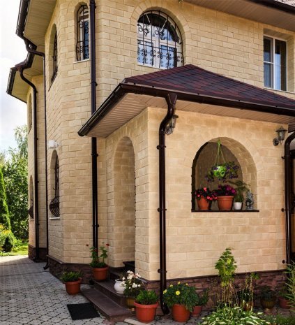 Искусственный камень плоский Eco Stone Вилла 13 бежевый рис 3