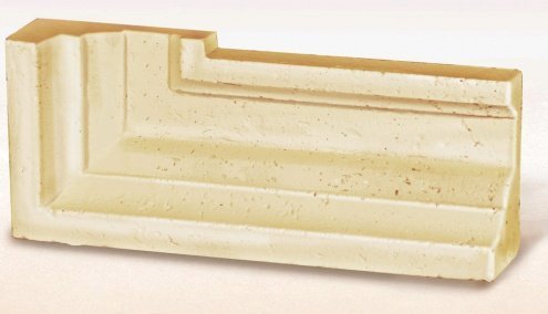 Декоративное изделие из бетона Eco Stone (Эко Стоун) цвет: 11, размер: 300х112х50мм, Наличник Н-02 левый рис 1