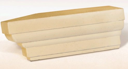 Декоративное изделие из бетона Eco Stone (Эко Стоун) цвет: 11, размер: 300х115х100мм, Подоконник П-01 левый рис 1