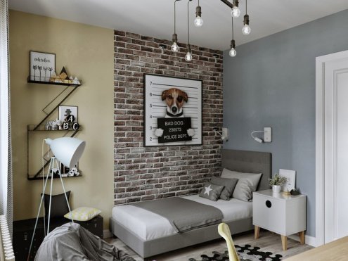 Искусственный камень плоский White Hills Брюгге Брик 319-60 коричневый рис 3