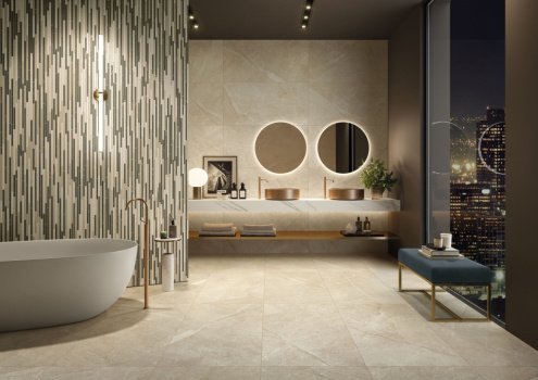 Керамогранит Italon Metropolis Desert Beige naturale/rettificato 1600х800х9мм рядовая плитка 610010002342 рис 3