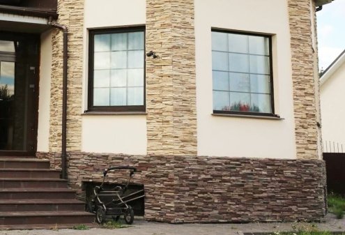 Искусственный камень плоский Leonardo Stone Корсика 890 коричневый рис 3