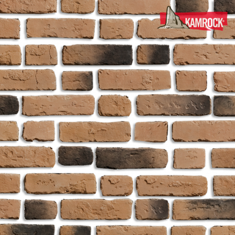 Искусственный камень ложковый Kamrock Античный кирпич 32370 желтый рис 1