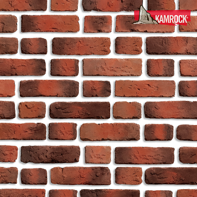 Искусственный камень тычковый Kamrock Античный кирпич 32690 красный рис 1