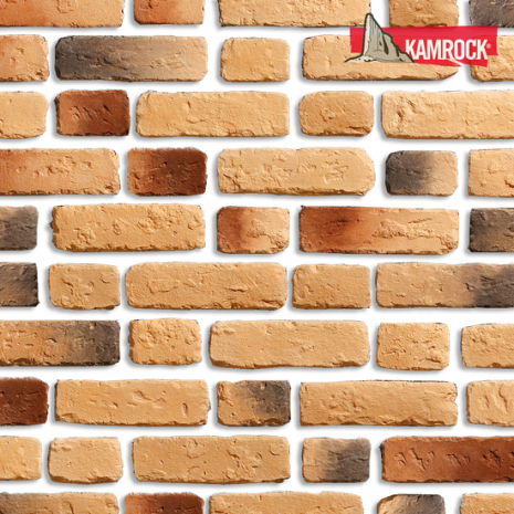 Искусственный камень тычковый Kamrock Античный кирпич 33680 желтый рис 1