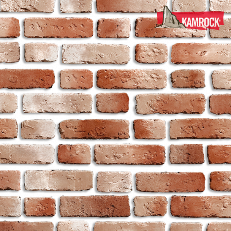 Искусственный камень тычковый Kamrock Античный кирпич 33770 красный рис 1
