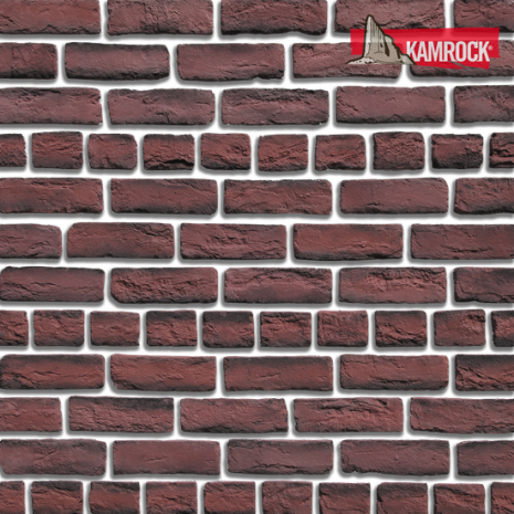 Искусственный камень угловой Kamrock Ганзейский кирпич 35492 красный рис 1