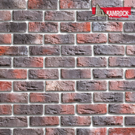 Искусственный камень тычковый Kamrock Ганзейский кирпич 35710 серый рис 1