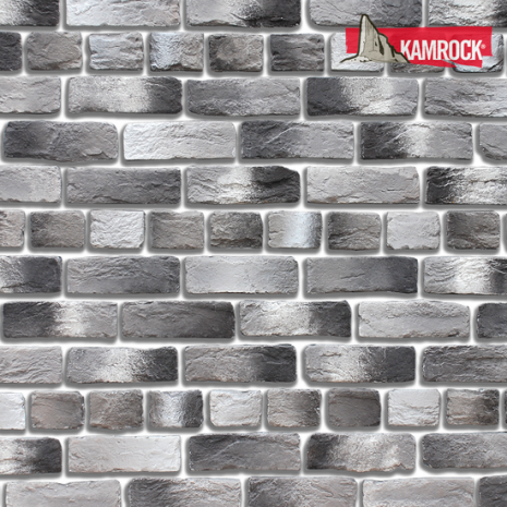 Искусственный камень тычковый Kamrock Ганзейский кирпич 35610 серый рис 1