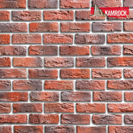 Искусственный камень тычковый Kamrock Ганзейский кирпич 35670 красный рис 1