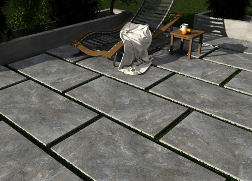 Керамогранит Persepolis Tile Loren Dark Grey matt 600х600х20 мм рядовая плитка 6FMD1868 рис 2