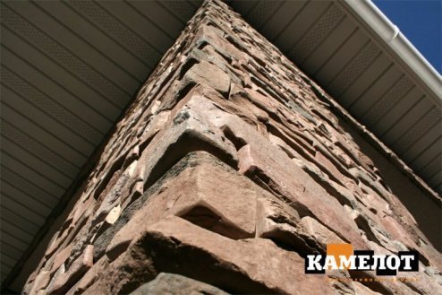 Искусственный камень угловой Камелот Валенсия 2407 коричневый рис 8